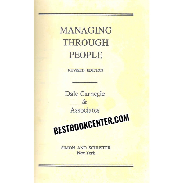 managing through people 