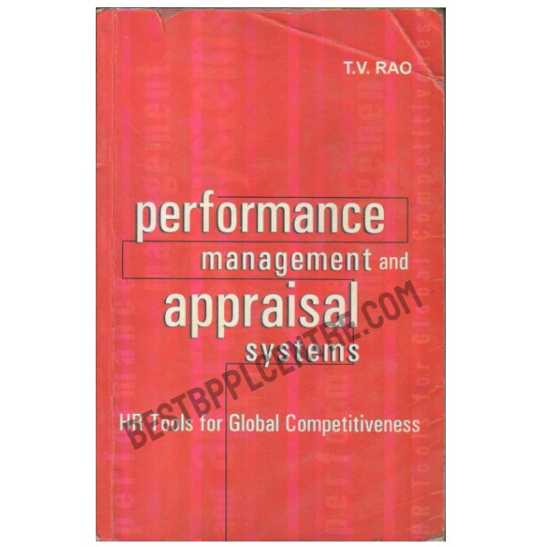 Performance Management and Appraisal Systems
