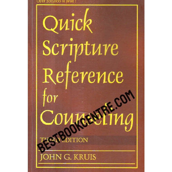 quick scripture reference for counseling third edition