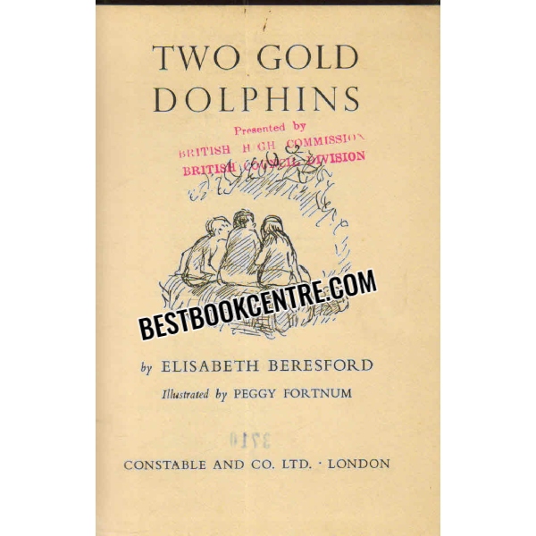 two gold dolphins
