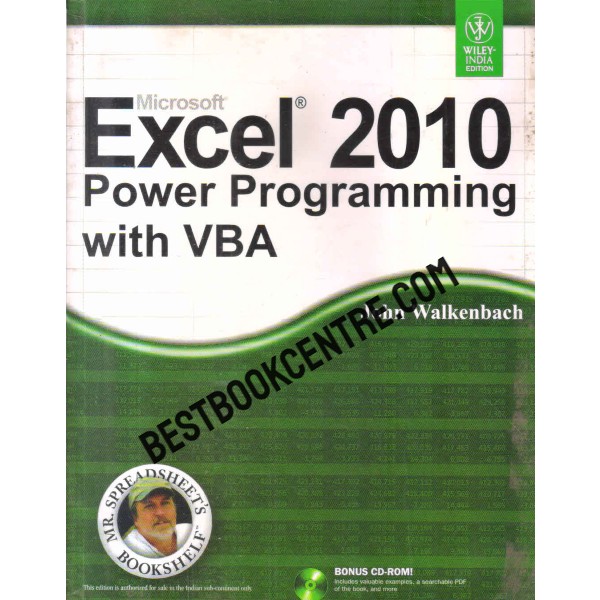 microsoft excel 2010 power programming with vba