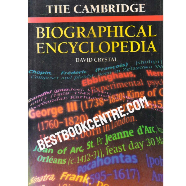 The  Cambridge biographical encyclopedia