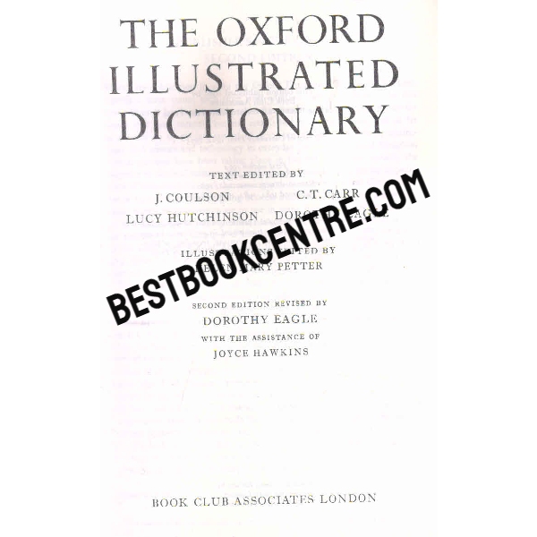 the oxford illustrated dictionary