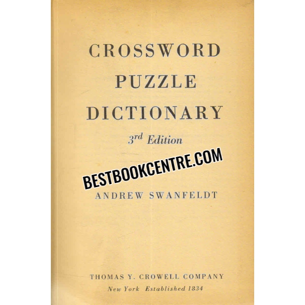 crossword puzzle dictionary 