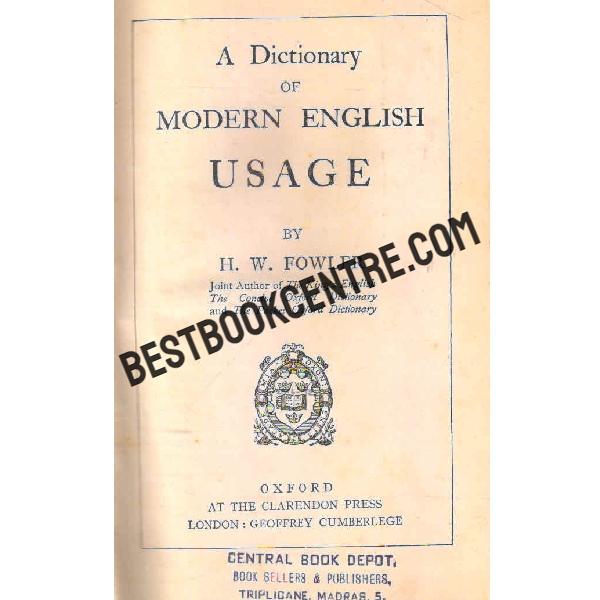 a dictionary of modern english