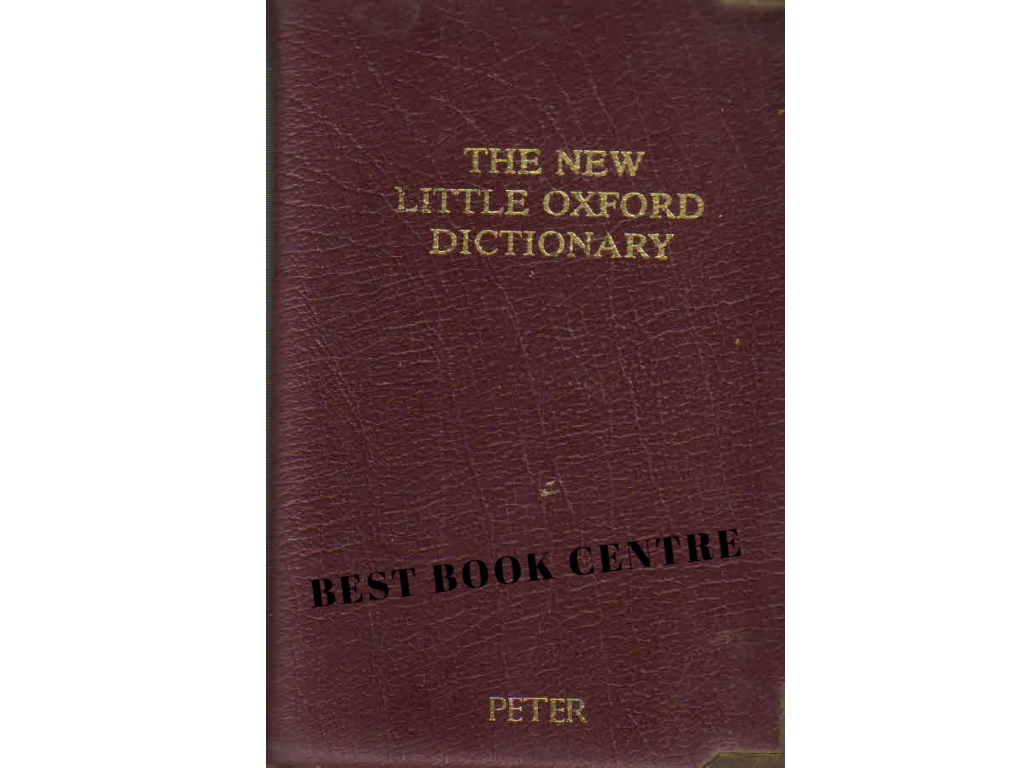 The New Little Oxford Dictionary Peter