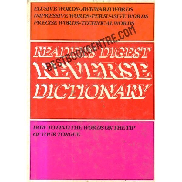 Readres digest reverse dictionary