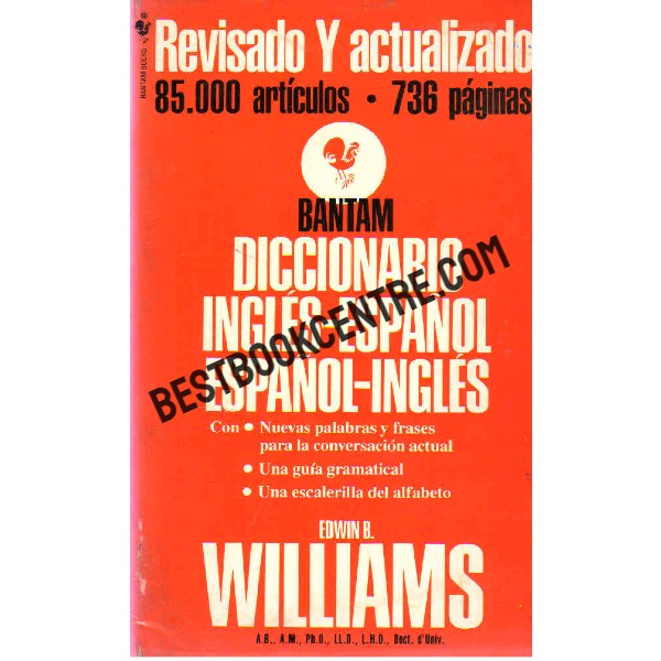 Bantam Diccionario Ingles espanol espanol ingles 