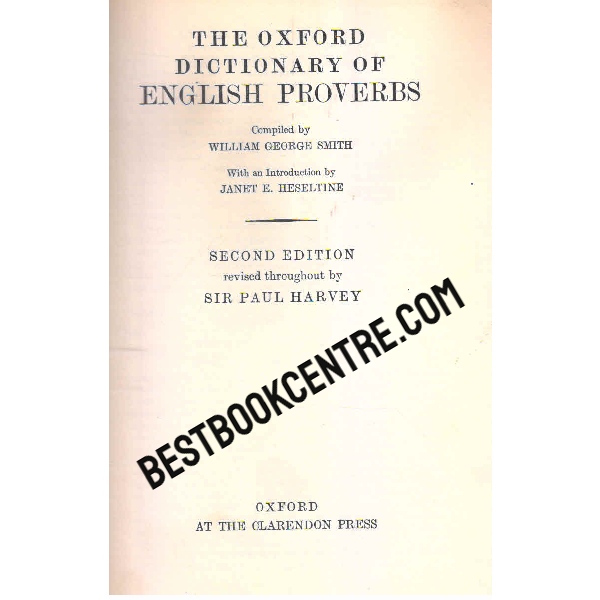 the oxford dictionary of english proverbs