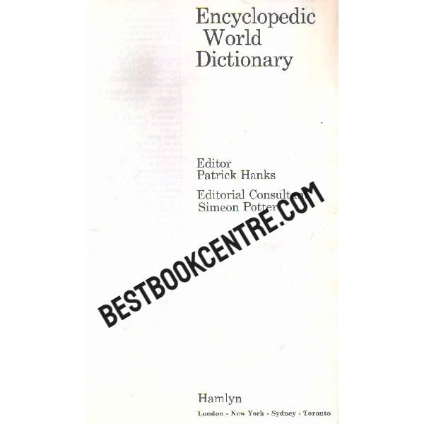 encyclopedic world dictionary