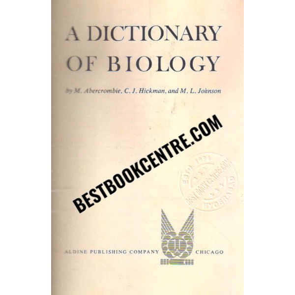 a dictionary of biology