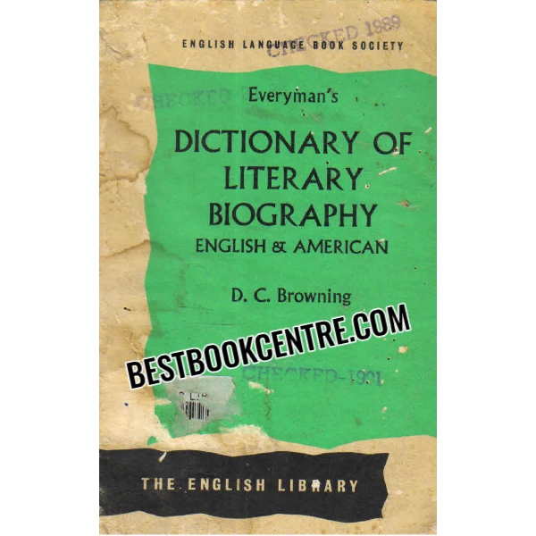 dictionary of literary biography english and american ELBS