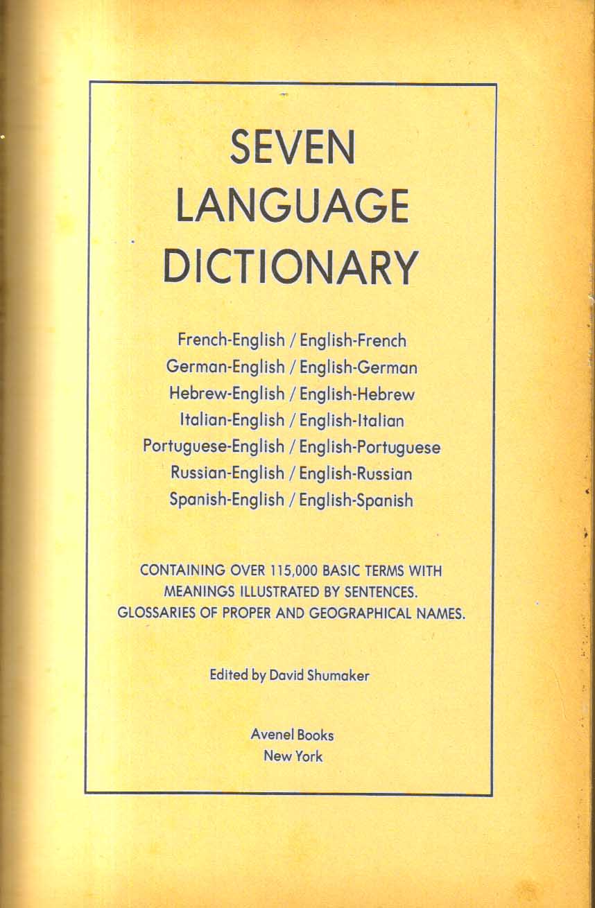 Seven Language Dictionary