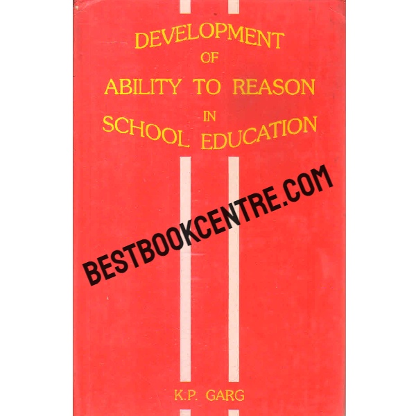 development of ability to reason in school education 1st edition