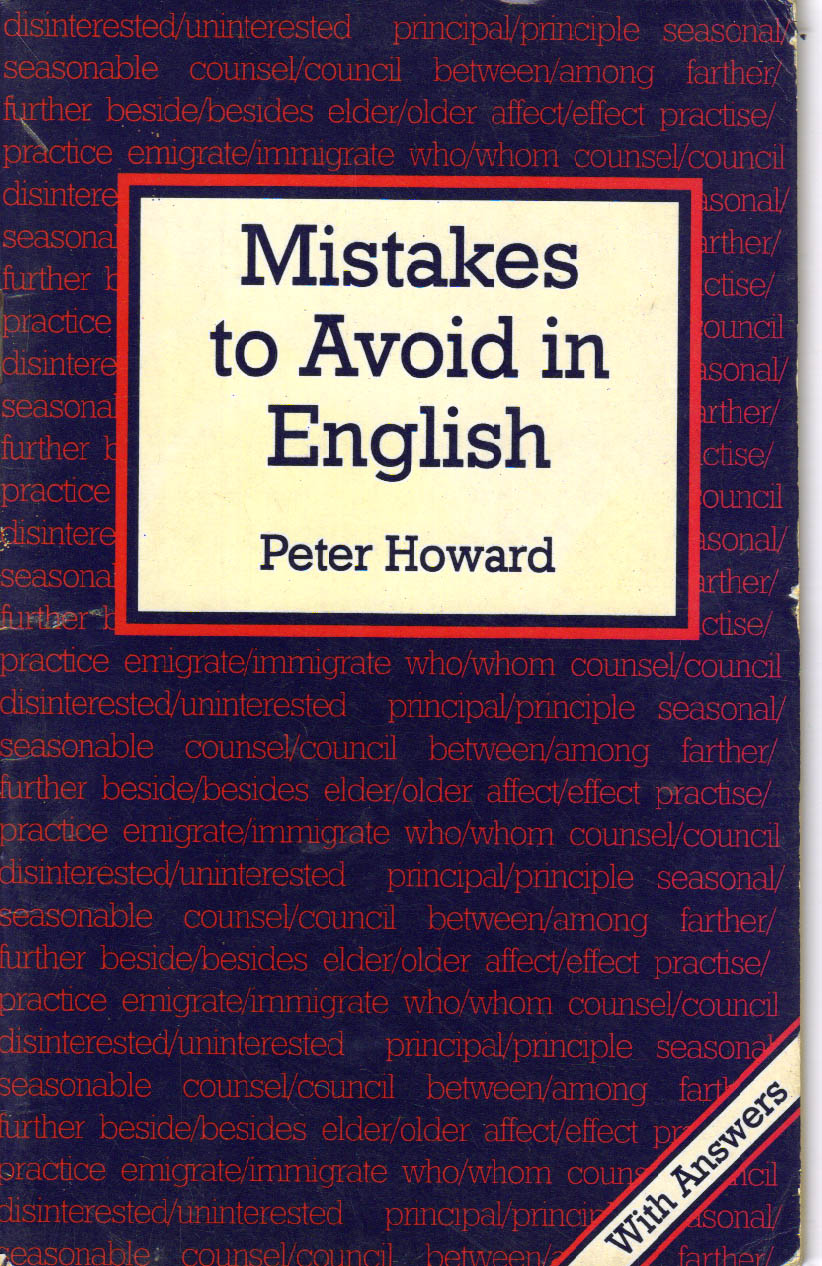 Mistakes to avoid in English