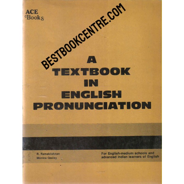 A Textbook in English Pronunciation