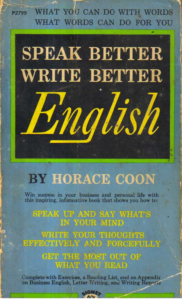 Speak Better Write Better English.