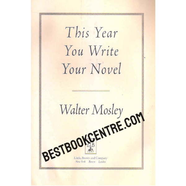 this year you writr your novel 1st edition