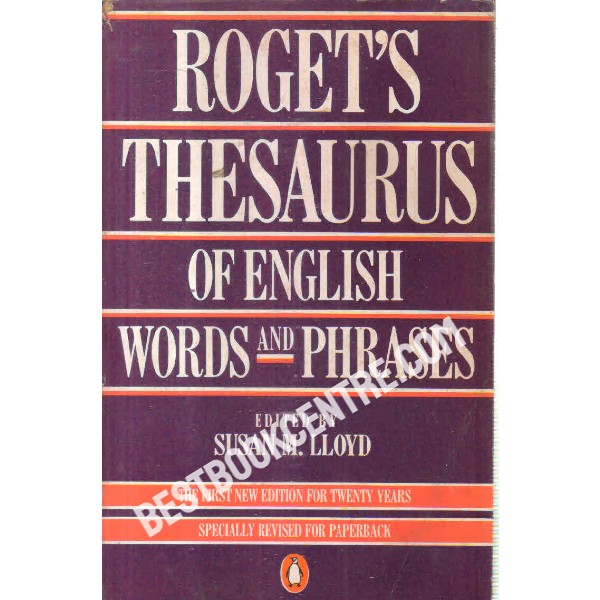 Rogets thesaurus of english words and phrases