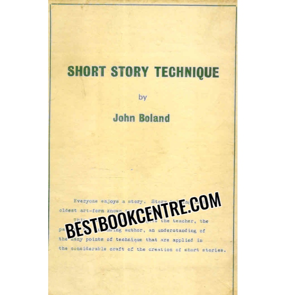 short story technique 1st edition
