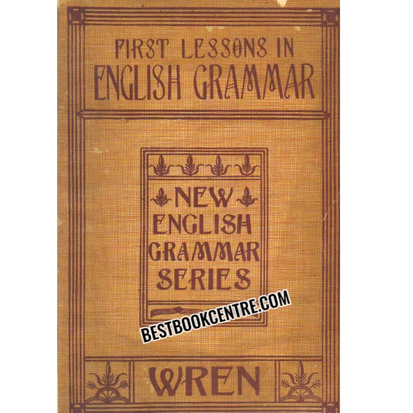first lesson in english grammar