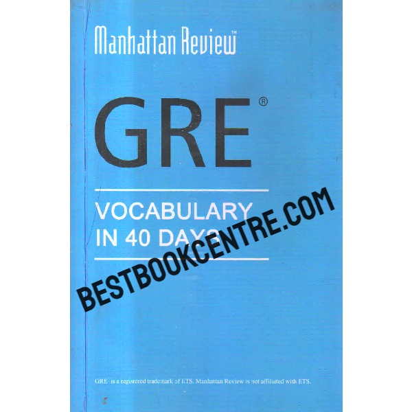  Manhattan Review GRE vocabulary in 40 days