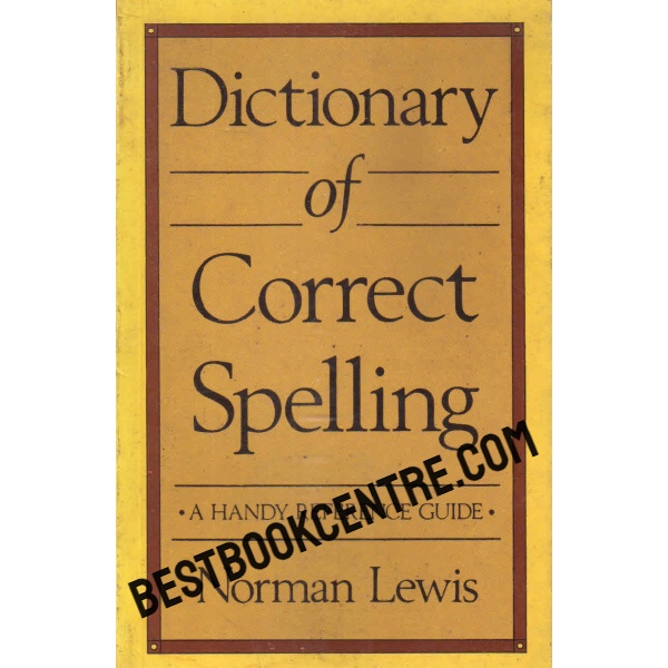 dictionary of correct spelling 