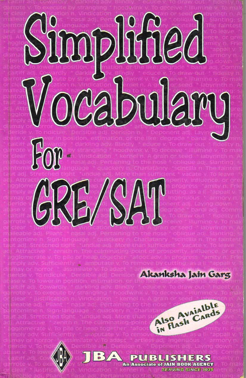 Simplified Vocabulary for GRE/SAT