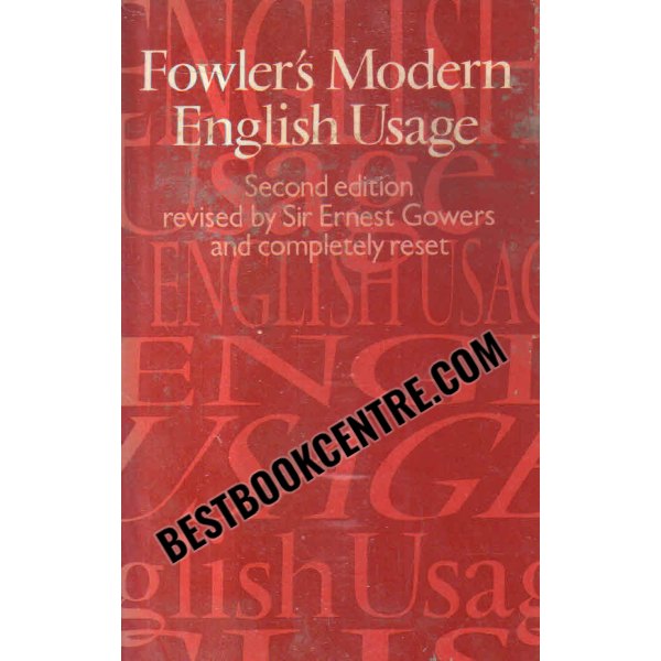 fowlers modern english usage