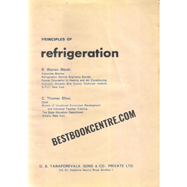 principles of refrigeration 