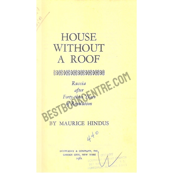 House Without a Roof.1st edition