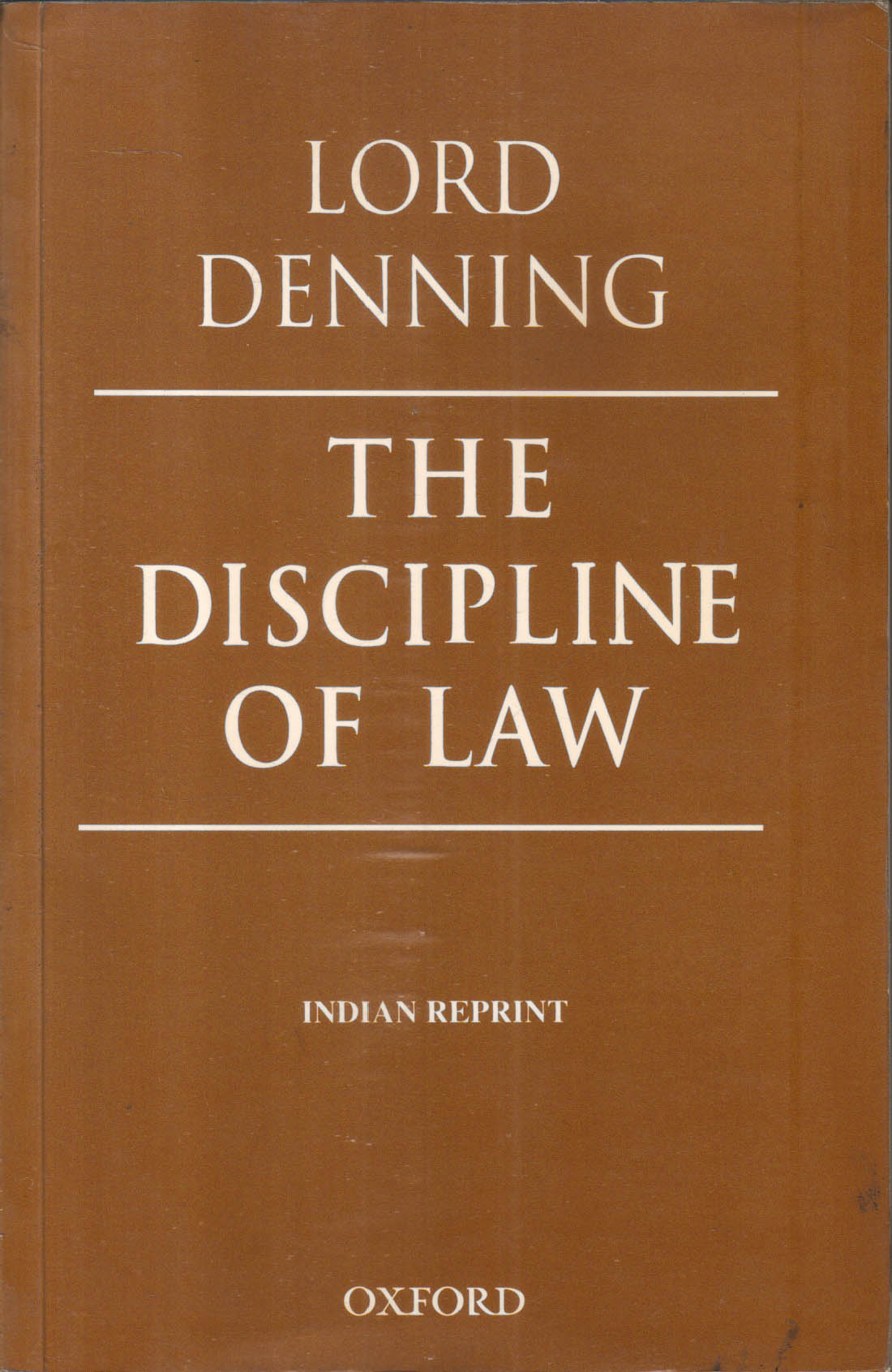 The Discipline Of Law