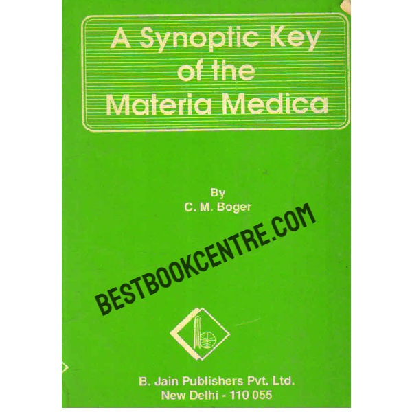 A Synoptic Key of the Materia Medica