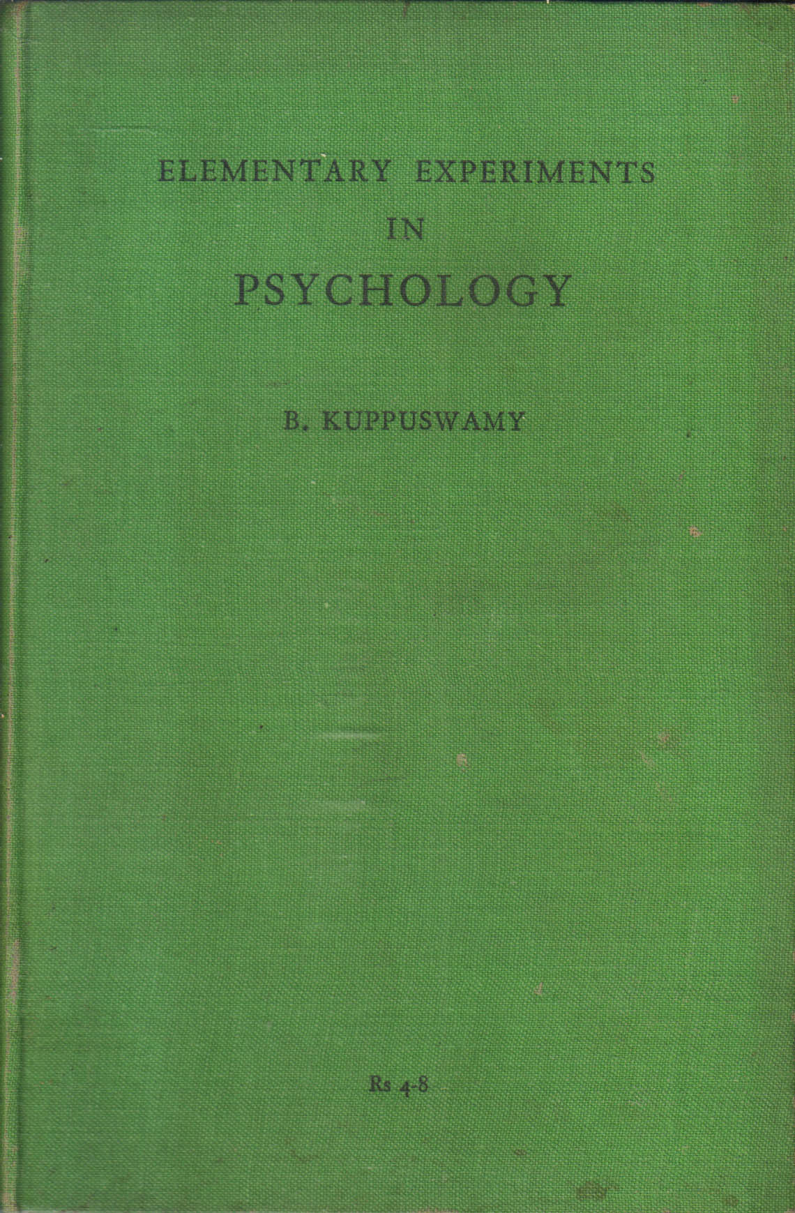 Elementary Experiments In Psychology