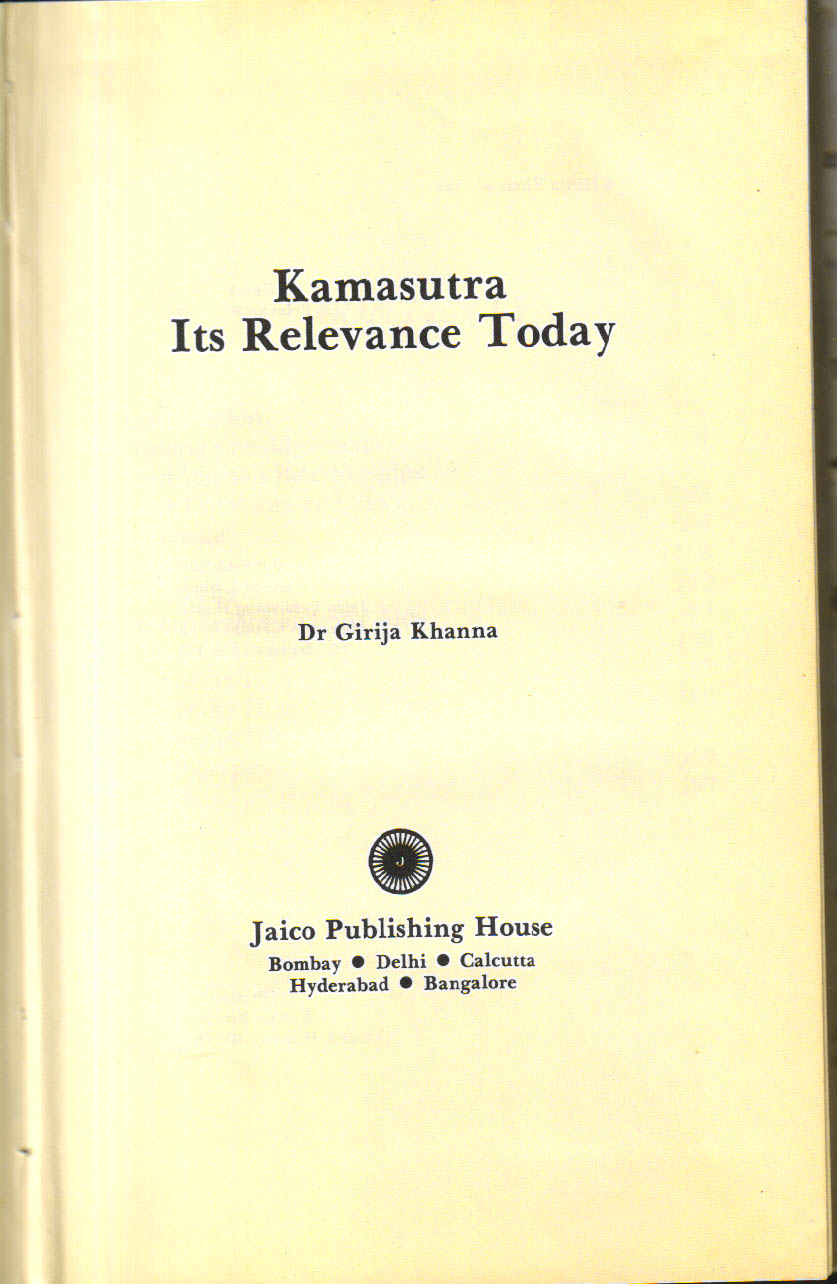 Kamasutra Its Relevance Today