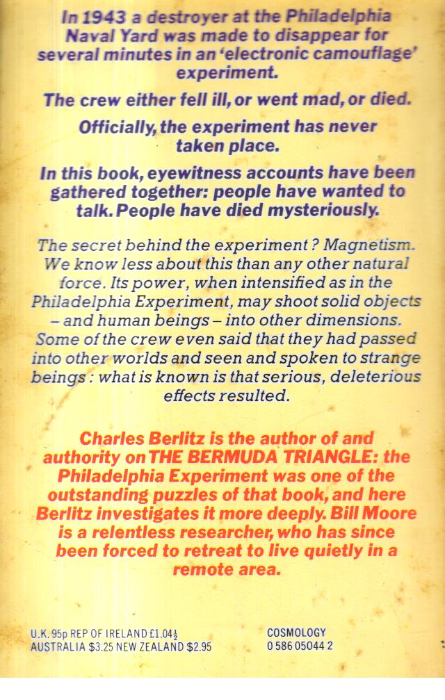 The Philadelphia Experiment Project Invisibility.