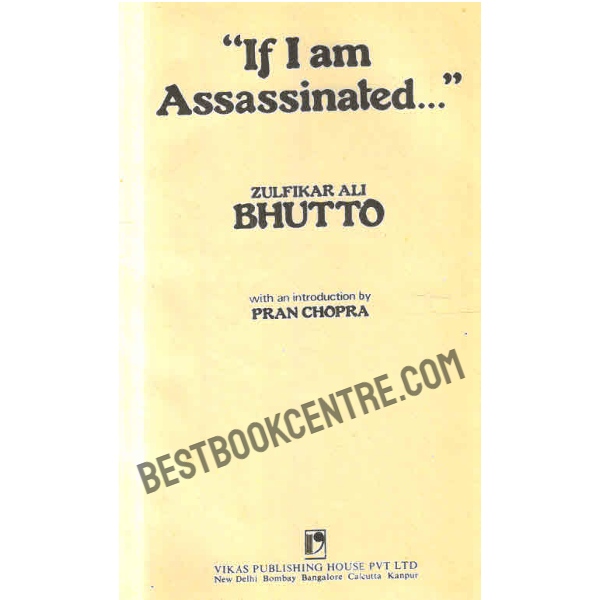 If I am Assassinated 1st edition