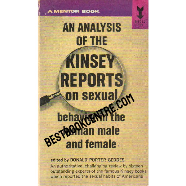 An Analysis of the Kinsey Reports on Sexual Behavior in the Human Male and Female