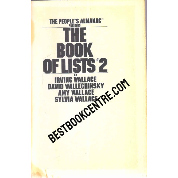 The Book of lists 2 1st edition