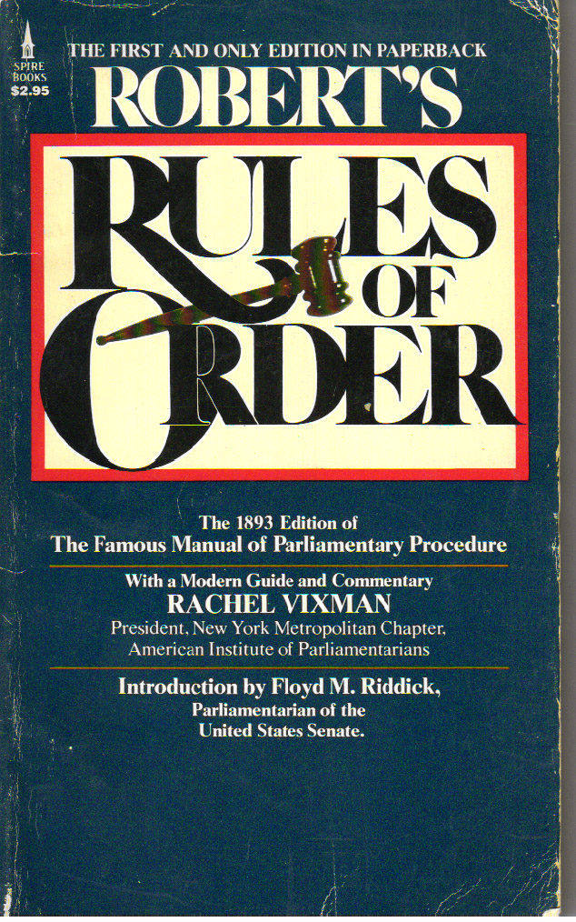 Robert's Rules of Order