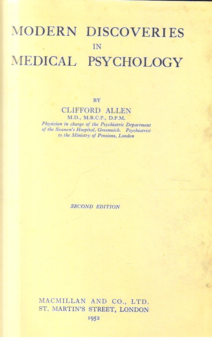 Modern Discoveries in Medical Psychology