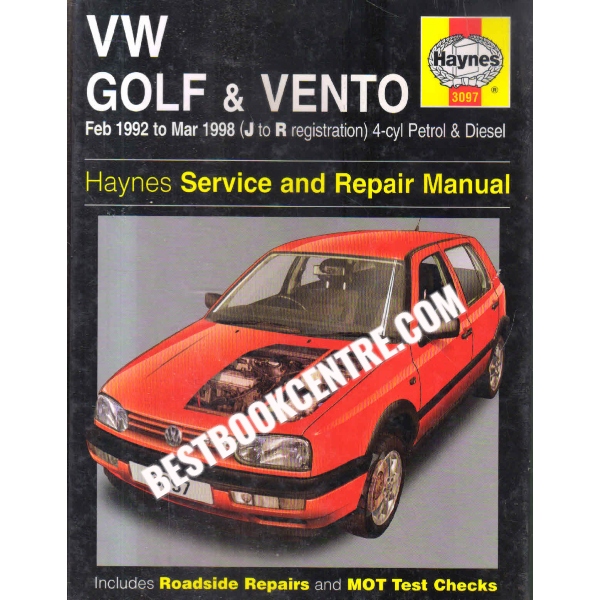 vw golf III and vento haynes service and repair manual car