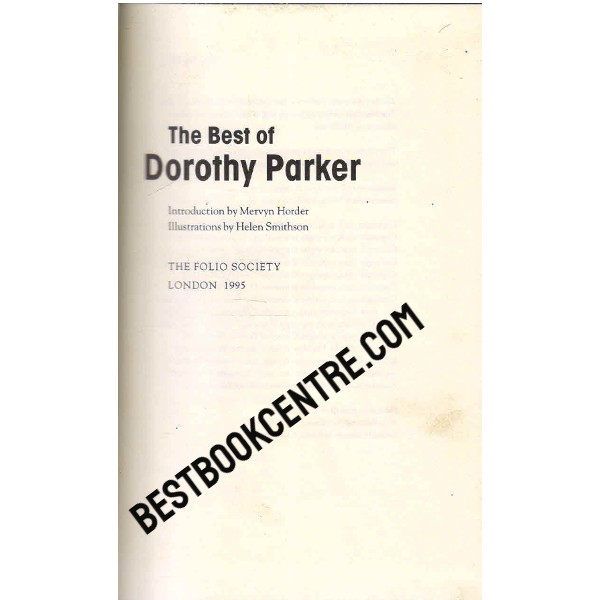 The Best of Dorothy Parker