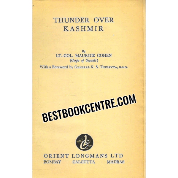 thunder over kashmir 1st edition