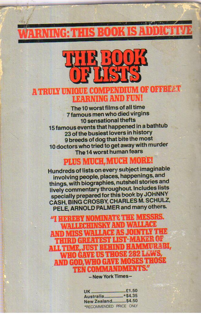 The Book of Lists