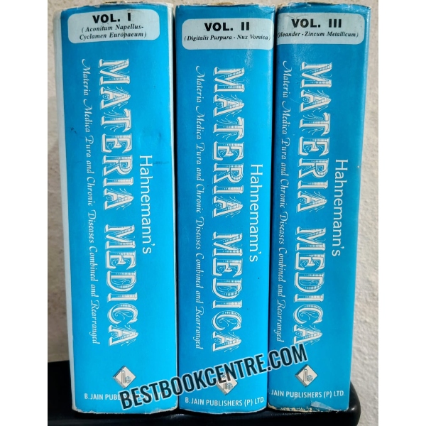 hahnemanns materia medica volume one two and three 1st edition