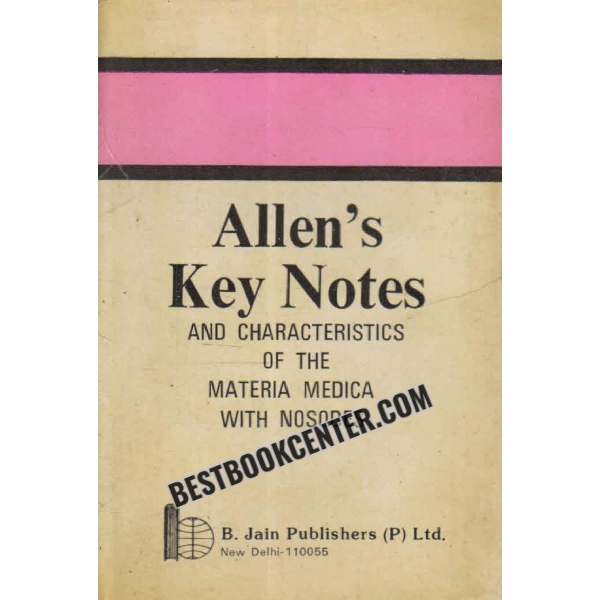 keynotes and characteristics with comparisons of some of the leading remedies of the materia medica 