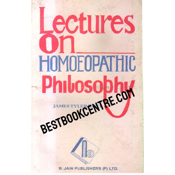 lectures on homoeopathic philosophy