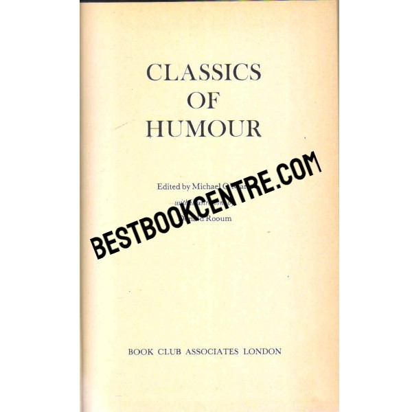 Classics of Humor 1st edition