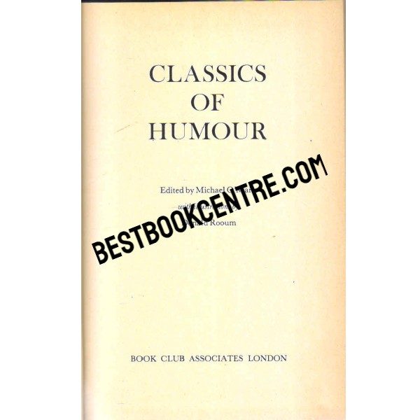 Classics of Humor 1st edition